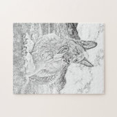 鉛筆描ドイツ羊飼い252 pcジグソーパズル ジグソーパズル (横)