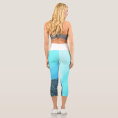 鉛筆描紙船 |やる気を起こさせる引用文ヨガ カプリレギンス (裏面)