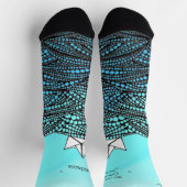 鉛筆描紙船 |やる気を起こさせる引用文 ソックス (上部)