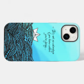 鉛筆描紙船 |やる気を起こさせる引用文 Case-Mate iPhoneケース (裏面 (横))