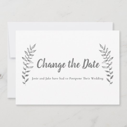 鉛筆描葉のとブランチの日付の変更 セーブザデート (正面)