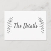 鉛筆描離れの詳細 エンクロージャーカード (正面)