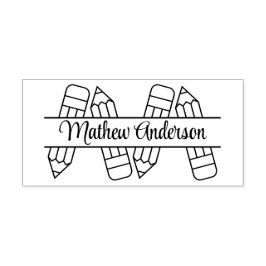 鉛筆新学期 ラバースタンプ