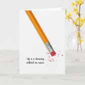 鉛筆消去(引用文) カード (黄色い花)