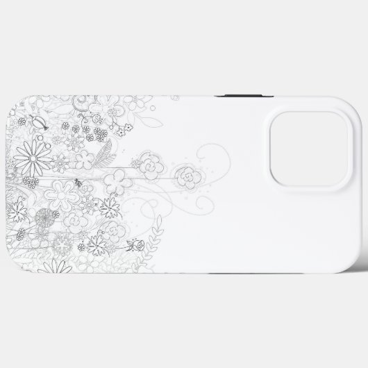 鉛筆花スケッチ Case-Mate iPhoneケース (裏面 (横))