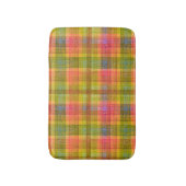 鉛筆鮮やか色の格子模様 バスマット (正面縦)