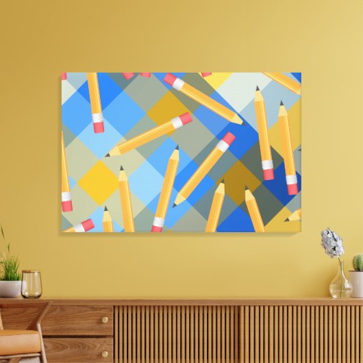 鉛筆 キャンバスプリント (インサイチュ (リビング))