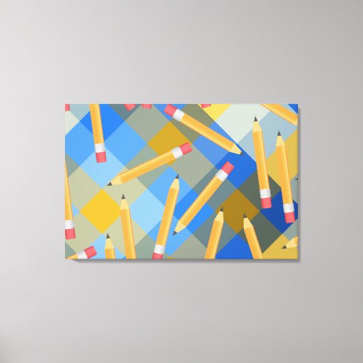 鉛筆 キャンバスプリント (正面)