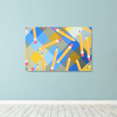 鉛筆 キャンバスプリント (インサイチュ (ウッドフロア))