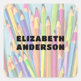 鉛筆 スクエアシール