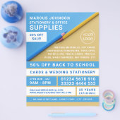 鉛筆、文房具、事務用品、文房具 チラシ (シングル)