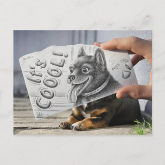 鉛筆 vs カメラ - クールだ ポストカード