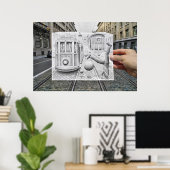 鉛筆Vsカメラ – これは重力ではない ポスター (ホームオフィス)