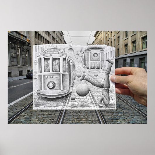 鉛筆Vsカメラ – これは重力ではない ポスター (正面)