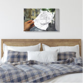 鉛筆Vsカメラ – リスボントラム キャンバスプリント (インサイチュ (寝室))