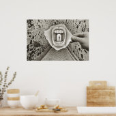 鉛筆Vsカメラ – 口 ポスター (キッチン)