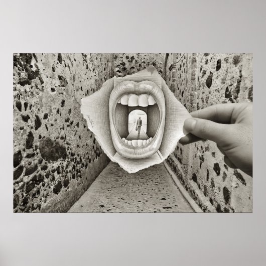 鉛筆Vsカメラ – 口 ポスター (正面)