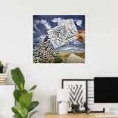 鉛筆Vsカメラ – 女神 ポスター (ホームオフィス)