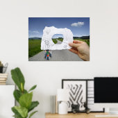 鉛筆Vsカメラ – 子遊ども ポスター (ホームオフィス)