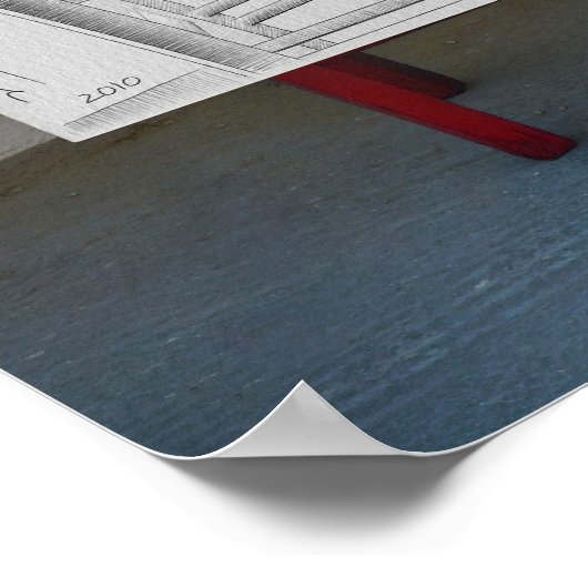 鉛筆vsカメラ – 孤独 ポスター (角)