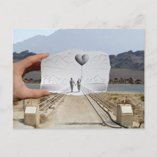 鉛筆vsカメラ – 恋人 ポストカード