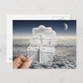 鉛筆Vsカメラ – 綱渡りウォーカー ポストカード (正面/裏面)