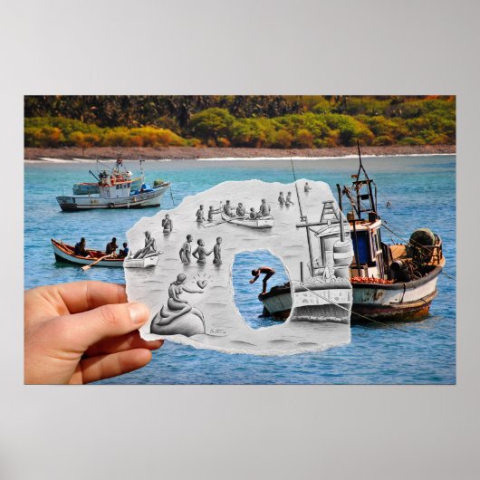 鉛筆Vsカメラ – Mermaid ポスター (正面)