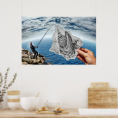 鉛筆Vsカメラ – Shark ポスター (キッチン)