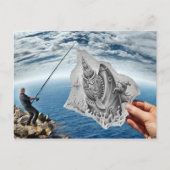 鉛筆Vsカメラ – Shark ポストカード (正面)