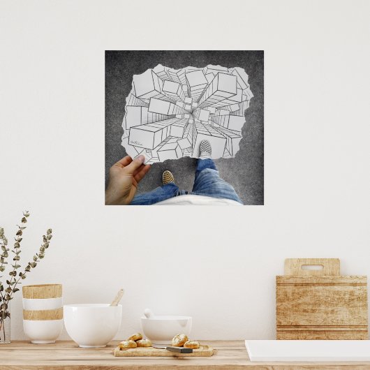 鉛筆Vsカメラ – Vertigo ポスター (キッチン)