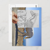 鉛筆Vsカメラ – X線 ポストカード (正面/裏面)