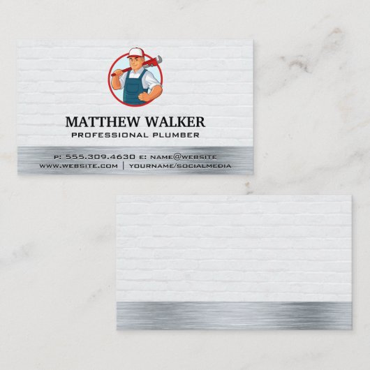 鉛管保持レンチ 名刺 (正面/裏面)