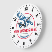 鉛管壁時計 ラージ壁時計 (傾斜)