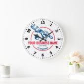 鉛管壁時計 ラージ壁時計 (ホーム)