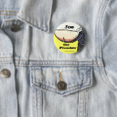 鉛管工のお尻… ジョー鉛管工ボタン 缶バッジ (インサイチュ)