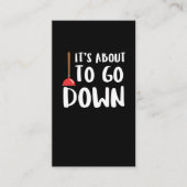 鉛管工のギフトのアイディアの職人冗談のプランジャー 名刺 (正面)