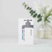 鉛管工のコックの名刺 名刺 (スタンド正面)