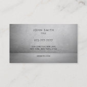 鉛管工のスローガンの名刺 名刺 (裏面)