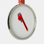鉛管工のレンチ メタルオーナメント (右)