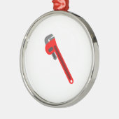 鉛管工のレンチ メタルオーナメント (左)