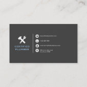 鉛管工の名刺/便利屋の名刺 名刺 (裏面)