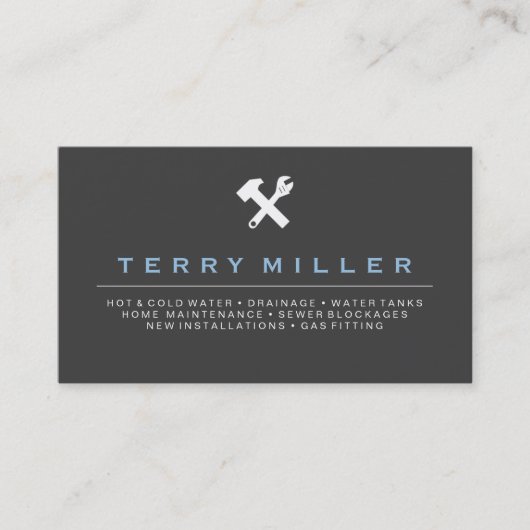 鉛管工の名刺/便利屋の名刺 名刺 (正面)