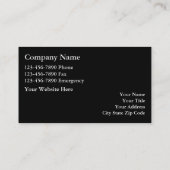 鉛管工の名刺 名刺 (裏面)