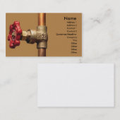 鉛管工の名刺 名刺 (正面/裏面)