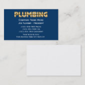 鉛管工の名刺 名刺 (正面/裏面)