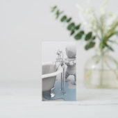 鉛管工の名刺 名刺 (スタンド正面)