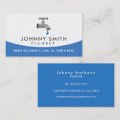 鉛管工の名刺 名刺 (正面/裏面)