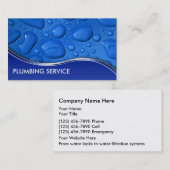 鉛管工の名刺 名刺 (正面/裏面)