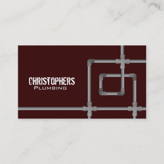 鉛管工の名刺 名刺 (正面)