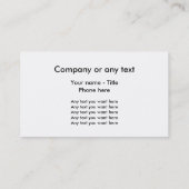 鉛管工の名刺 名刺 (裏面)